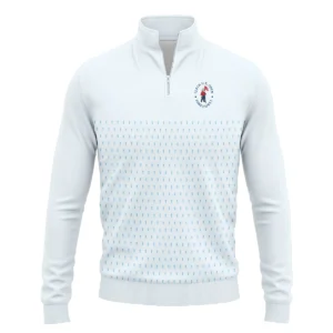 U.S Open Trophy Pattern Light Blue 124th U.S. Open Pinehurst Callaway Zipper Hoodie Shirt Style Classic Zipper Hoodie Shirt