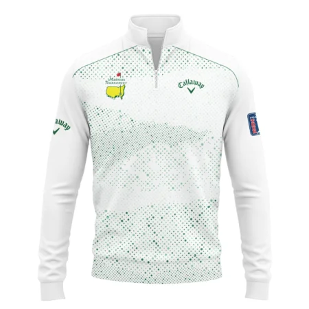 Golf Stye Classic White Mix Green Masters Tournament Callaway Quarter-Zip Jacket Style Classic Quarter-Zip Jacket