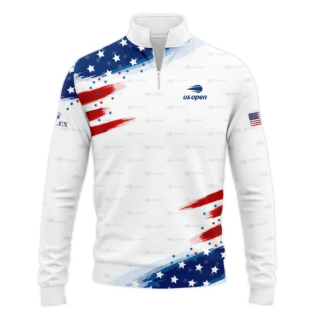 Tennis Love Sport Mix Color US Open Tennis Champions Rolex Quarter-Zip Jacket Style Classic Quarter-Zip Jacket