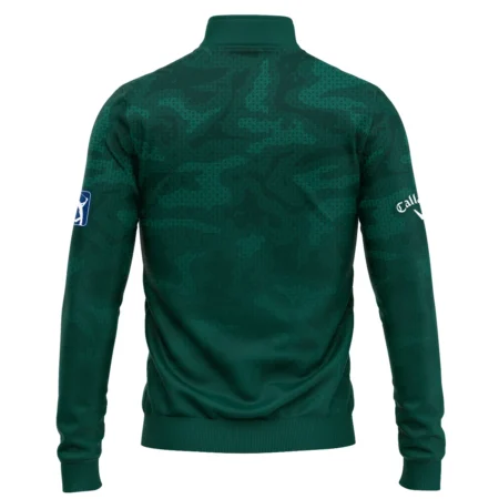 Masters Tournament Callaway Camo Sport Green Abstract Quarter-Zip Jacket Style Classic Quarter-Zip Jacket