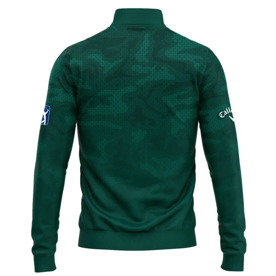 Masters Tournament Callaway Camo Sport Green Abstract Quarter-Zip Jacket Style Classic Quarter-Zip Jacket