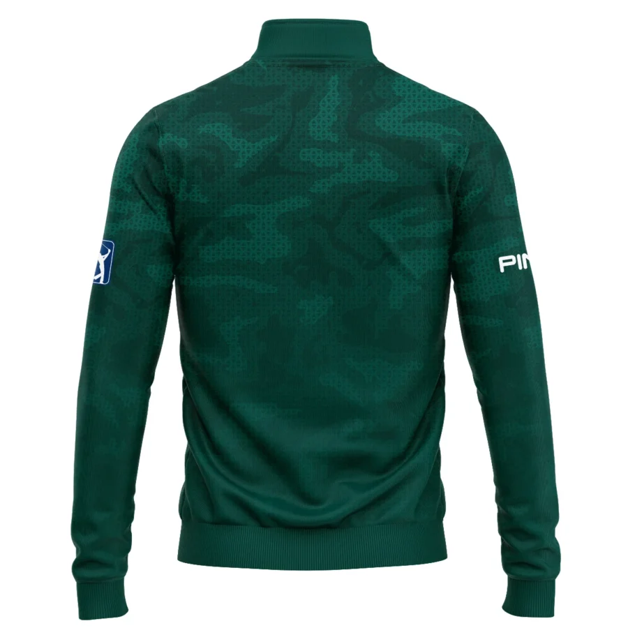 Masters Tournament Ping Camo Sport Green Abstract Quarter-Zip Jacket Style Classic Quarter-Zip Jacket