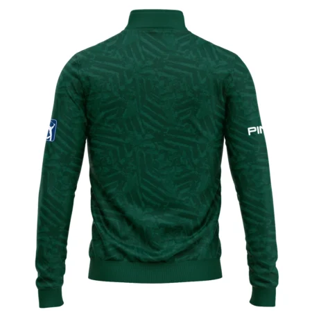 Ping Masters Tournament Green Stratches Seamless Pattern Quarter-Zip Jacket Style Classic Quarter-Zip Jacket