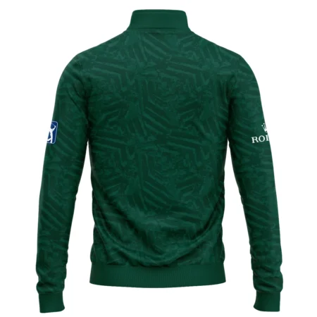 Rolex Masters Tournament Green Stratches Seamless Pattern Quarter-Zip Jacket Style Classic Quarter-Zip Jacket