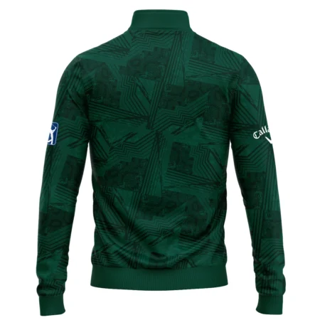 Masters Tournament Callaway Sublimation Sports Dark Green Quarter-Zip Jacket Style Classic Quarter-Zip Jacket