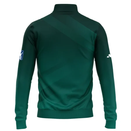 Masters Tournament Dark Green Gradient Golf Sport Adidas Quarter-Zip Jacket Style Classic Quarter-Zip Jacket