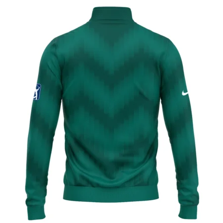 Golf Sport Green Gradient Stripes Pattern Nike Masters Tournament Quarter-Zip Jacket Style Classic Quarter-Zip Jacket