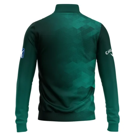 Callaway Golf Sport Dark Green Gradient Abstract Background Masters Tournament Quarter-Zip Jacket Style Classic Quarter-Zip Jacket