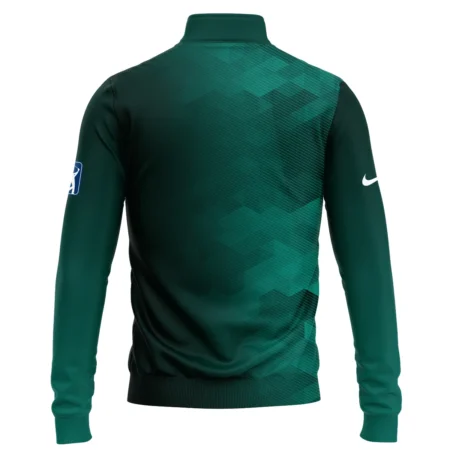 Nike Golf Sport Dark Green Gradient Abstract Background Masters Tournament Quarter-Zip Jacket Style Classic Quarter-Zip Jacket