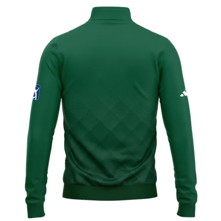Masters Tournament Adidas Gradient Dark Green Pattern Quarter-Zip Jacket Style Classic Quarter-Zip Jacket