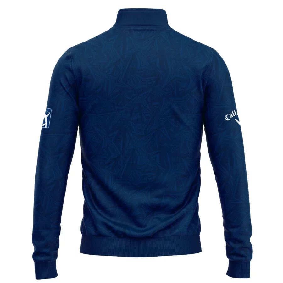 Callaway 124th U.S. Open Pinehurst Stars Gradient Pattern Dark Blue Quarter-Zip Jacket Style Classic Quarter-Zip Jacket