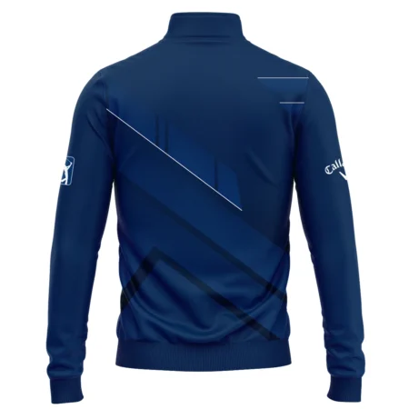 Callaway 124th U.S. Open Pinehurst Blue Gradient With White Straight Line Quarter-Zip Jacket Style Classic Quarter-Zip Jacket