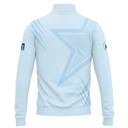 124th U.S. Open Pinehurst Golf Star Line Pattern Light Blue Ping Quarter-Zip Jacket Style Classic Quarter-Zip Jacket