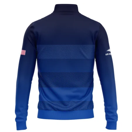 Straight Line Dark Blue Background US Open Tennis Champions Under Armour Quarter-Zip Jacket Style Classic Quarter-Zip Jacket