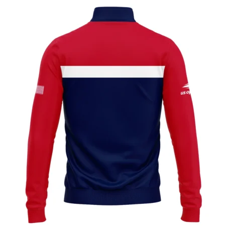 Under Armour Blue Red White Background US Open Tennis Champions Quarter-Zip Jacket Style Classic Quarter-Zip Jacket