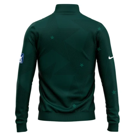 Golf Pattern Stars Dark Green Masters Tournament Nike Quarter-Zip Jacket Style Classic Quarter-Zip Jacket