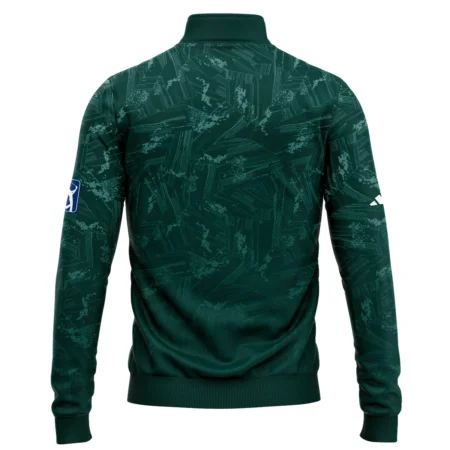 Dark Green Background Masters Tournament Adidas Quarter-Zip Jacket Style Classic Quarter-Zip Jacket