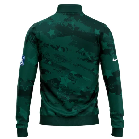 Dark Green Stars Pattern Grunge Background Masters Tournament Nike Quarter-Zip Jacket Style Classic Quarter-Zip Jacket