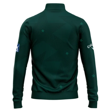 Dark Green Background Masters Tournament Callaway Quarter-Zip Jacket Style Classic Quarter-Zip Jacket