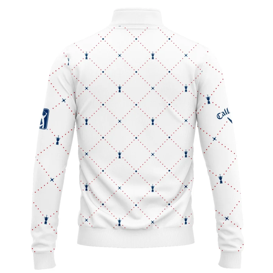 Argyle Pattern With Cup 124th U.S. Open Pinehurst Callaway Quarter-Zip Jacket Style Classic Quarter-Zip Jacket