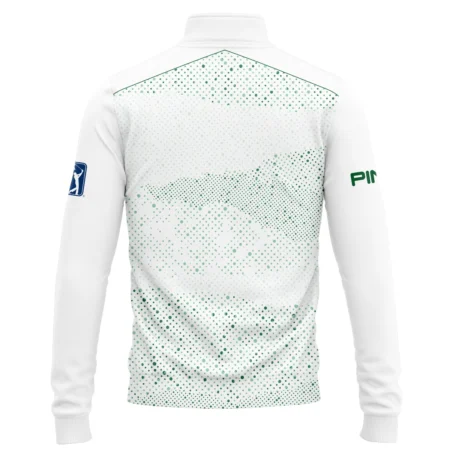 Golf Stye Classic White Mix Green Masters Tournament Ping Quarter-Zip Jacket Style Classic Quarter-Zip Jacket