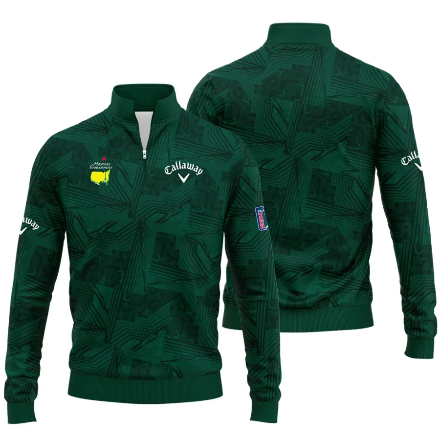 Masters Tournament Callaway Sublimation Sports Dark Green Quarter-Zip Jacket Style Classic Quarter-Zip Jacket