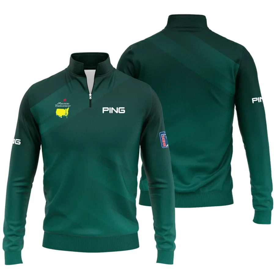 Masters Tournament Dark Green Gradient Golf Sport Ping Quarter-Zip Jacket Style Classic Quarter-Zip Jacket