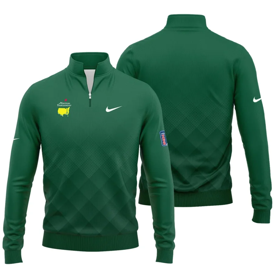Masters Tournament Nike Gradient Dark Green Pattern Quarter-Zip Jacket Style Classic Quarter-Zip Jacket