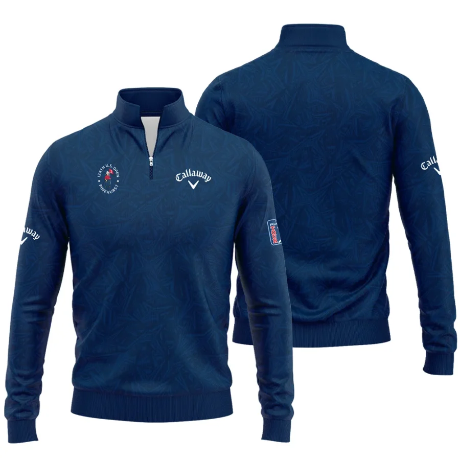 Callaway 124th U.S. Open Pinehurst Stars Gradient Pattern Dark Blue Quarter-Zip Jacket Style Classic Quarter-Zip Jacket