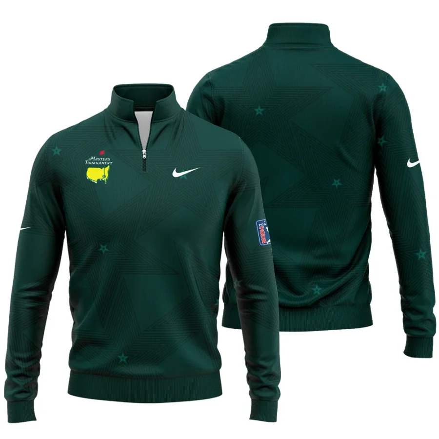 Golf Pattern Stars Dark Green Masters Tournament Nike Quarter-Zip Jacket Style Classic Quarter-Zip Jacket