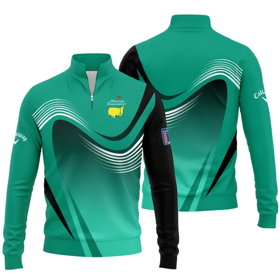 Golf Pattern Cup White Mix Green Masters Tournament Callaway Quarter-Zip Jacket Style Classic Quarter-Zip Jacket