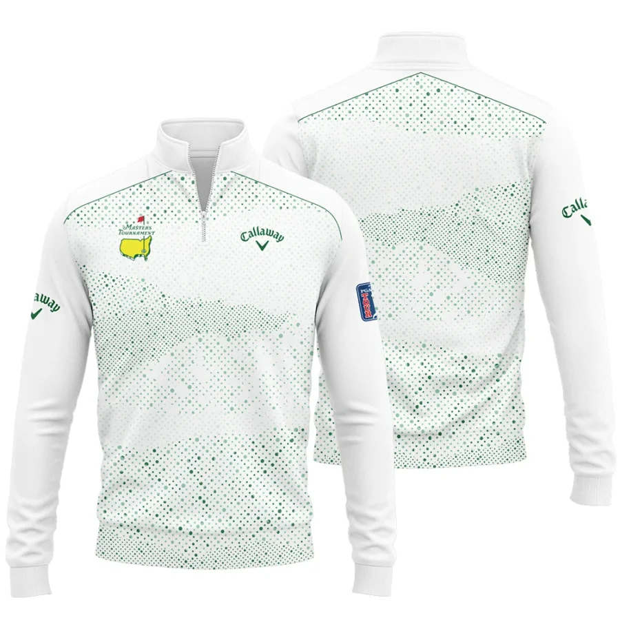 Golf Stye Classic White Mix Green Masters Tournament Callaway Quarter-Zip Jacket Style Classic Quarter-Zip Jacket