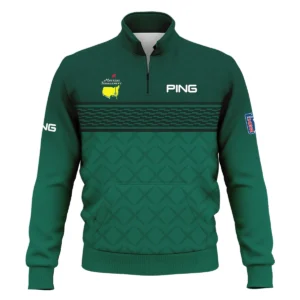 Dark Green Pattern Sublimation Sport Masters Tournament Nike Style Classic Quarter Zipped Sweatshirt