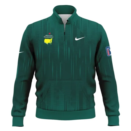 Masters Tournament Nike Dark Green Gradient Stripes Pattern Zipper Hoodie Shirt Style Classic Zipper Hoodie Shirt