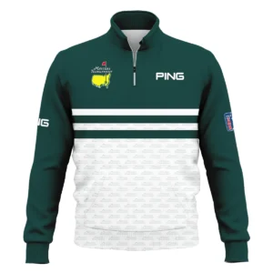 Dark Green Pattern Sublimation Sport Masters Tournament Callaway Style Classic Quarter Zipped Sweatshirt