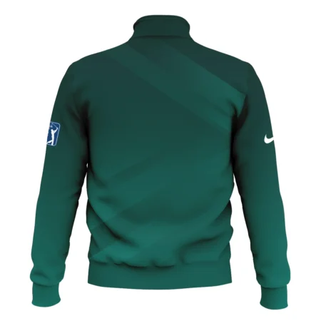 Masters Tournament Dark Green Gradient Golf Sport Nike Style Classic Quarter Zipped Sweatshirt