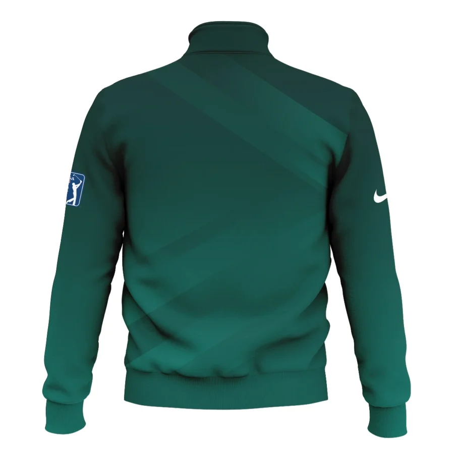 Masters Tournament Dark Green Gradient Golf Sport Nike Style Classic Quarter Zipped Sweatshirt