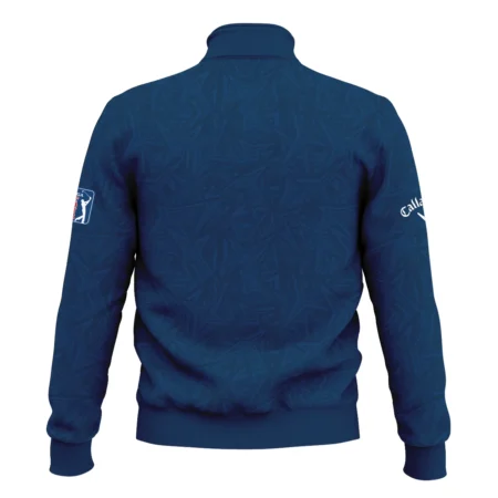 Callaway 124th U.S. Open Pinehurst Stars Gradient Pattern Dark Blue Style Classic Quarter Zipped Sweatshirt