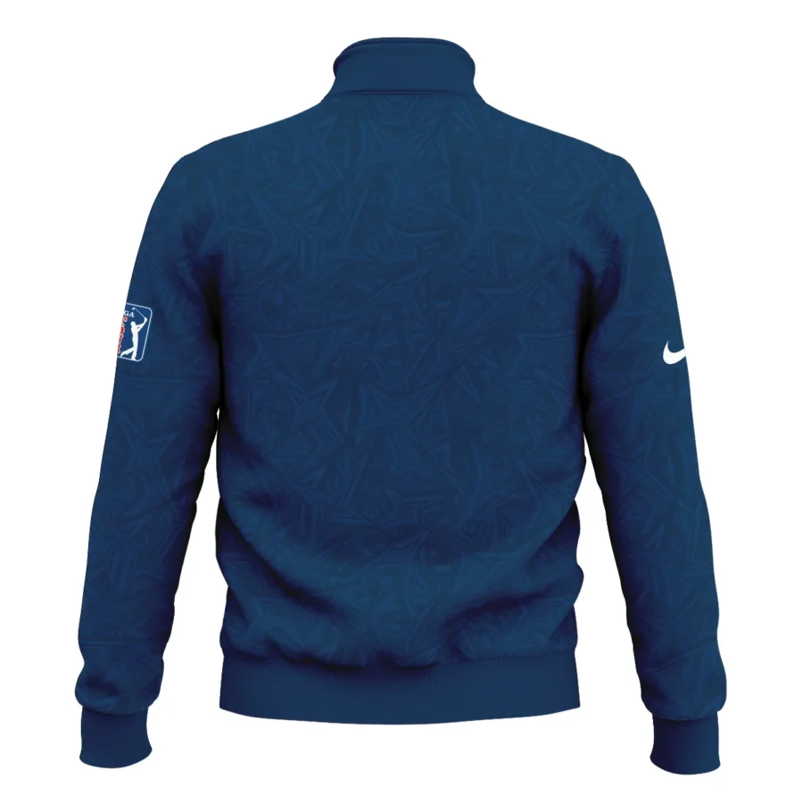 Nike 124th U.S. Open Pinehurst Stars Gradient Pattern Dark Blue Style Classic Quarter Zipped Sweatshirt