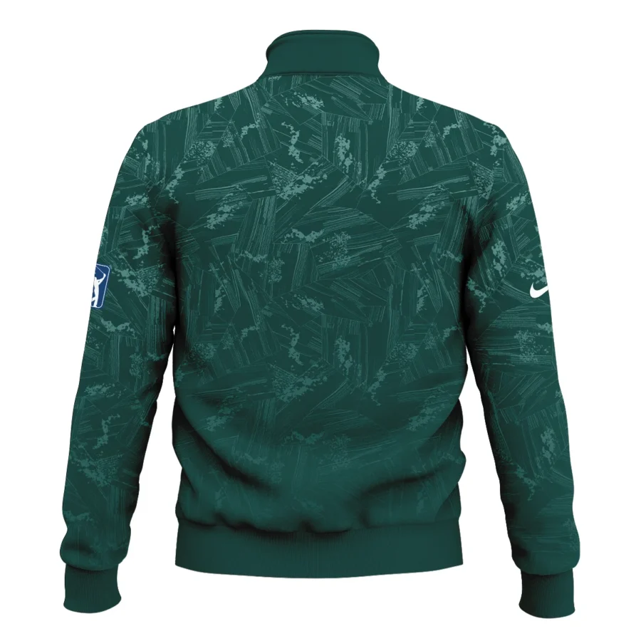 Dark Green Background Masters Tournament Nike Style Classic Quarter Zipped Sweatshirt