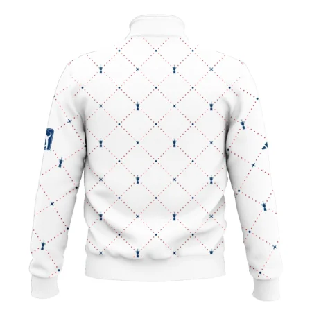 Argyle Pattern With Cup 124th U.S. Open Pinehurst Adidas Style Classic Quarter Zipped Sweatshirt
