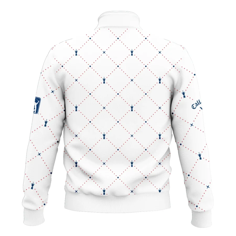 Argyle Pattern With Cup 124th U.S. Open Pinehurst Callaway Style Classic Quarter Zipped Sweatshirt