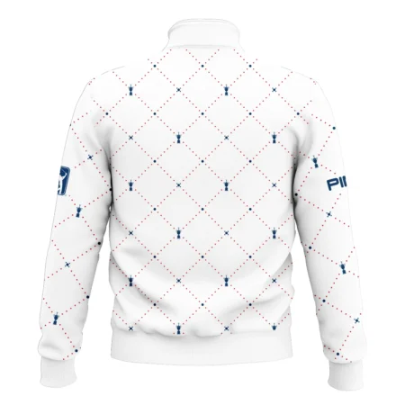 Argyle Pattern With Cup 124th U.S. Open Pinehurst Ping Style Classic Quarter Zipped Sweatshirt