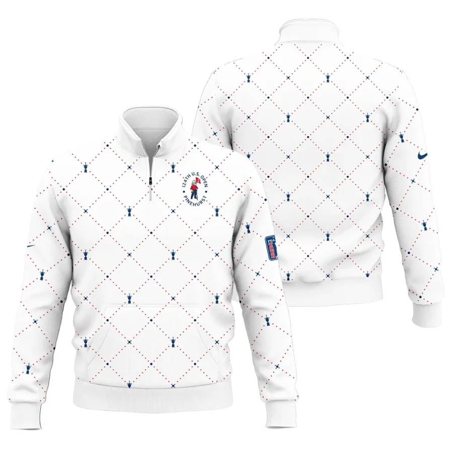 Argyle Pattern With Cup 124th U.S. Open Pinehurst Nike Style Classic Quarter Zipped Sweatshirt