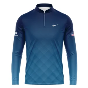 Nike Blue Abstract Background US Open Tennis Champions Vneck Polo Shirt Style Classic Polo Shirt For Men