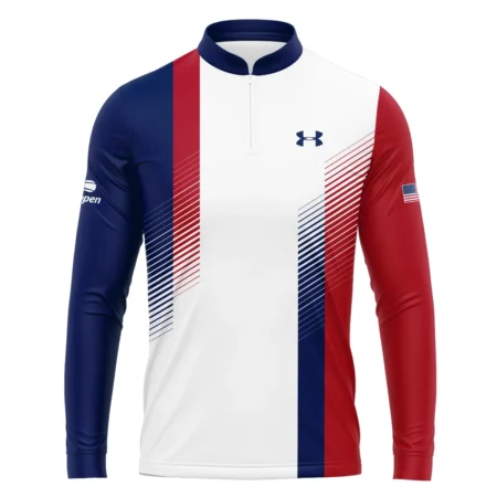 Under Armour Blue Red Straight Line White US Open Tennis Champions Polo Shirt Style Classic Polo Shirt For Men