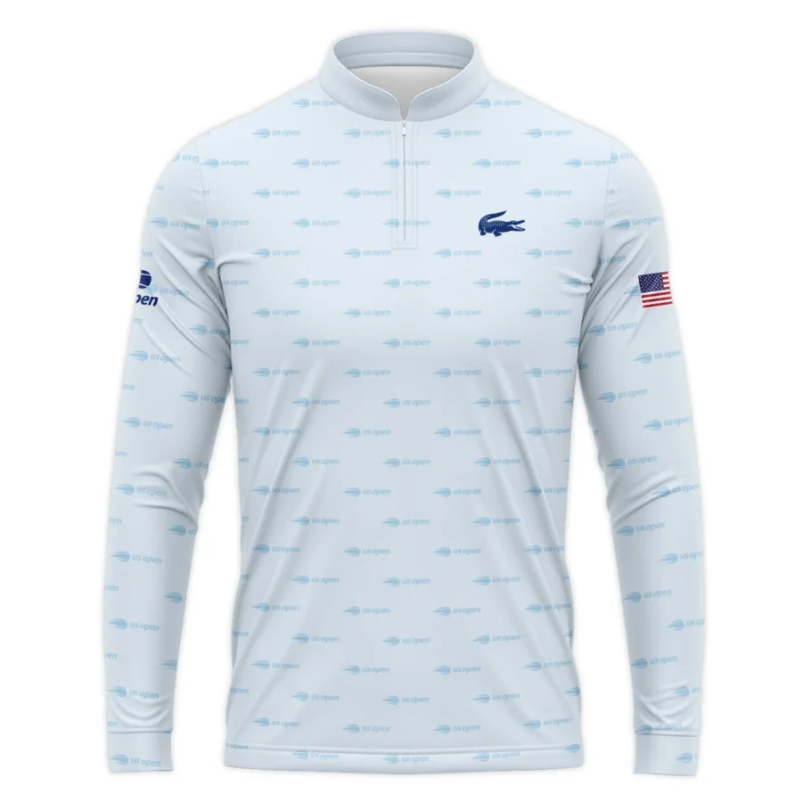 Tennis Love Sport Mix Color US Open Tennis Champions Lacoste Mandarin collar Quater-Zip Long Sleeve