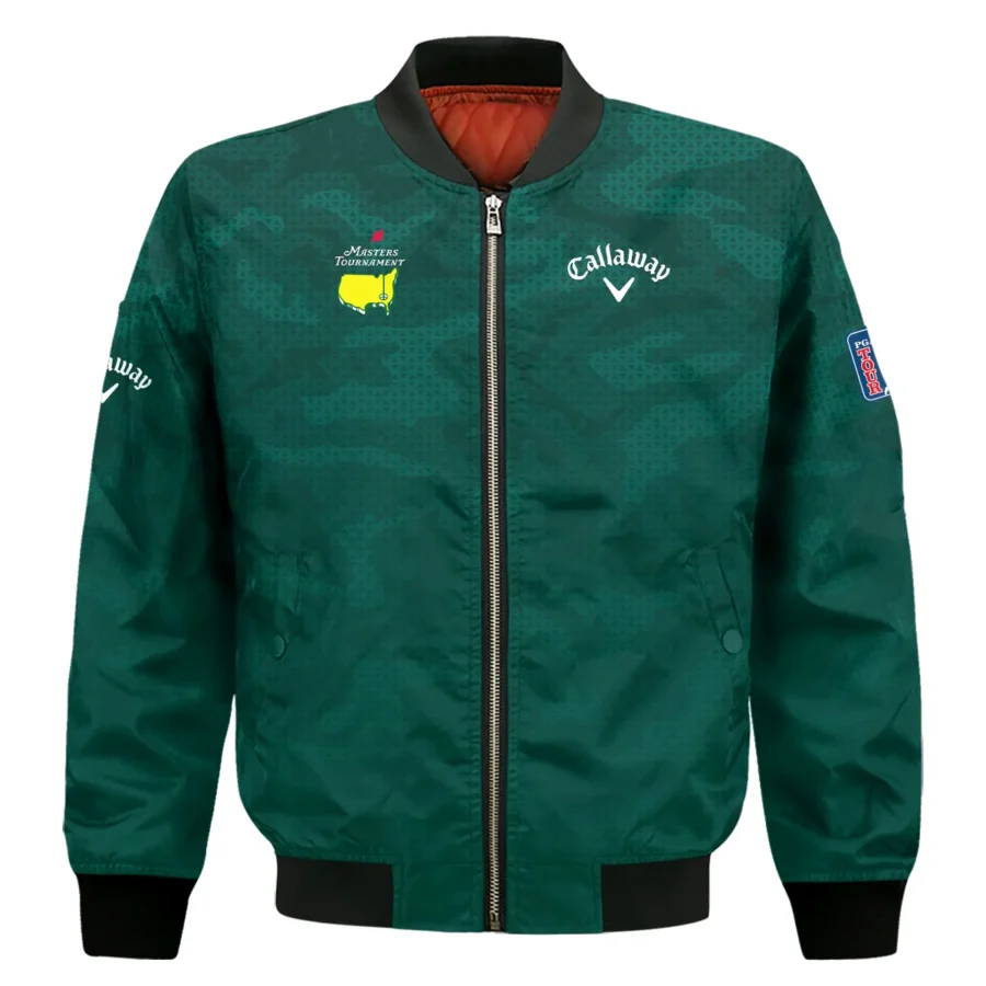 Masters Tournament Callaway Camo Sport Green Abstract Bomber Jacket Style Classic Bomber Jacket