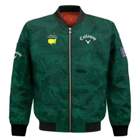 Masters Tournament Callaway Sublimation Sports Dark Green Bomber Jacket Style Classic Bomber Jacket