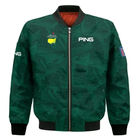 Masters Tournament Ping Sublimation Sports Dark Green Bomber Jacket Style Classic Bomber Jacket